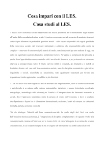 Cosa impari con il LES - isispitagoramontalbano.gov.it