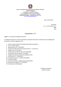 Scuola Media Statale “ETTORE ROMAGNOLI”