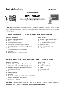 inglese per bambini - Centro Culturale Mir Novara