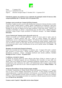 16 gennaio 2015 - Federfarma Nuoro