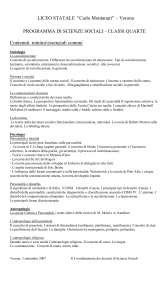 contenuti classi quarte