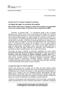 Comunicato stampa - Università di Trento