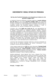 universita` degli studi di perugia - Università degli Studi di Perugia