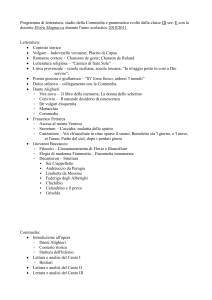 Programma di letteratura, studio della