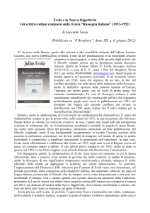 J. Evola, "Rassegna Italiana (1933-1952)
