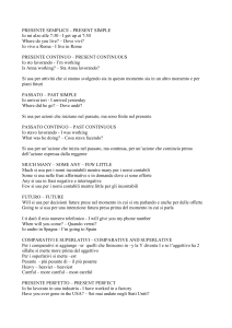 Alcune regole grammaticali