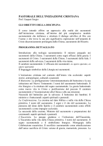 Pastorale dell`iniziazione cristiana