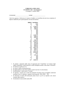 Esercitazione 2-2009