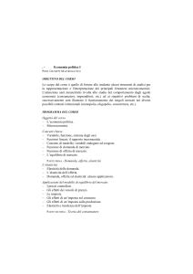 Economia politica I