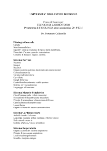 universita` degli studi di foggia - Facoltà di Medicina e Chirurgia