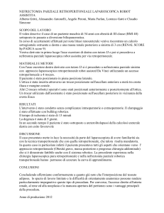 NEFRECTOMIA PARZIALE RETROPERITONEALE