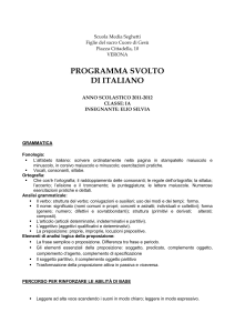 Scuola Media Seghetti Figlie del sacro Cuore di Gesù Piazza