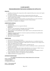 programmazione psicologia generale ed applicata