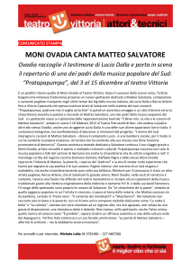 COMUNICATO STAMPA moni ovadia