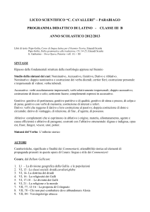 Latino 3BS Prof. Rezzonico Alfonso