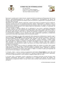 peri giovani da fare inviare ai sindaci su carta intestata del comune