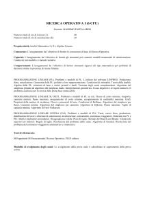 Programma di Ricerca Operativa