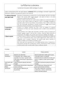 La riforma luterana