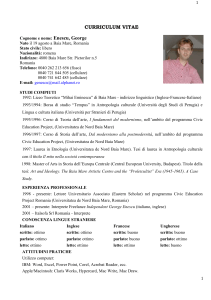 curriculum vitae