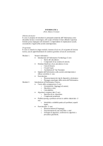 CORSO DI INFORMATICA PER GIURISPRUDENZA – LAUREA