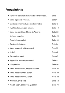 Verzeichnis I pronomi personali al Nominativ e il verbo sein. Seite 1