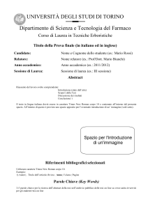 Università degli Studi di Torino, Facoltà di Farmacia