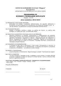 programmazione didattica di informatica generale