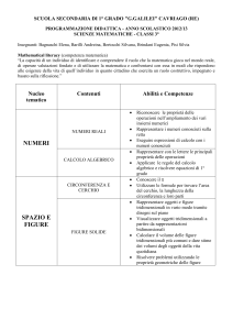 Programmaziome matematica CL3