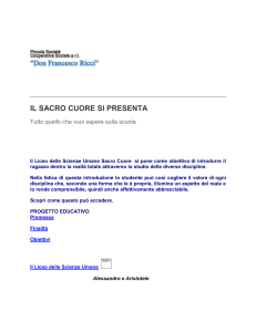 IL SACRO CUORE SI PRESENTA - Sacro Cuore