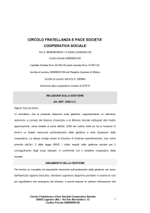 circolo fratellanza e pace societa` cooperativa sociale