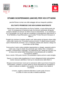 STIAMO SCIOPERANDO (ANCHE) PER VOI CITTADINI