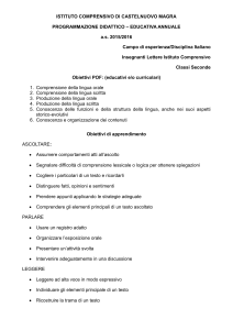 ISTITUTO COMPRENSIVO DI CASTELNUOVO MAGRA