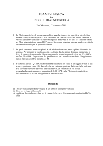 Prova d`esame del 27 novembre 2009