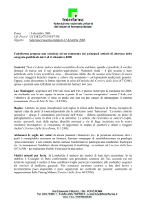 Roma - Federfarma Nuoro