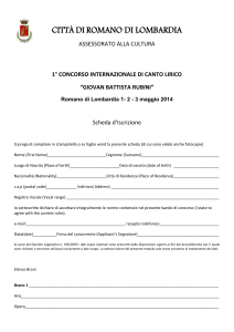 Scheda iscrizione