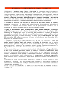 L`indirizzo in AMMINISTRAZIONE, FINANZA e MARKETING