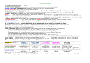 The small biostatistician STATISTICA DESCRITTIVA Descrive i dati