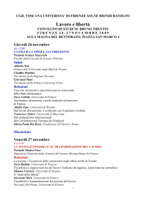 CGIL TOSCANA UNIVERISTA` DI FIRENZE ASS.NE BIONDI