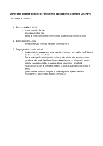 elenco elaborati_fondamenti Geometria Descrittiva