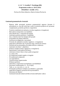 L. S. S. “ C. Cavalleri”- Parabiago (MI) Programma svolto a.s. 2015