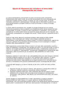 Spunti di riflessione per introdurci al tema della
