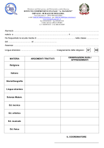 ISTITUTO COMPRENSIVO “MANZONI”