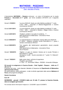 mathesis – rozzano - Dipartimento di Matematica