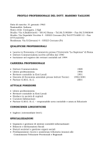 Curriculum vitae in formato MSWord