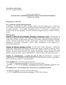 Statistica - Universita` degli Studi di Messina