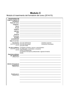 479_SCHEDA-C - Ufficio Scolastico di Reggio Emilia