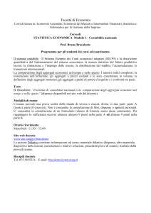 Programma - Dipartimento di Economia, Finanza e Statistica