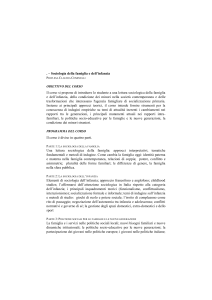 Sociologia della famiglia e dell`infanzia