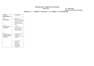 PROGRAMMA DIRITTO/ ECONOMIA Classe II G A.S. 2014