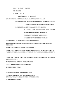 I.S.I.S “G. SIANI “ NAPOLI A.S 2012/2013 CLASSE I SEZ. W